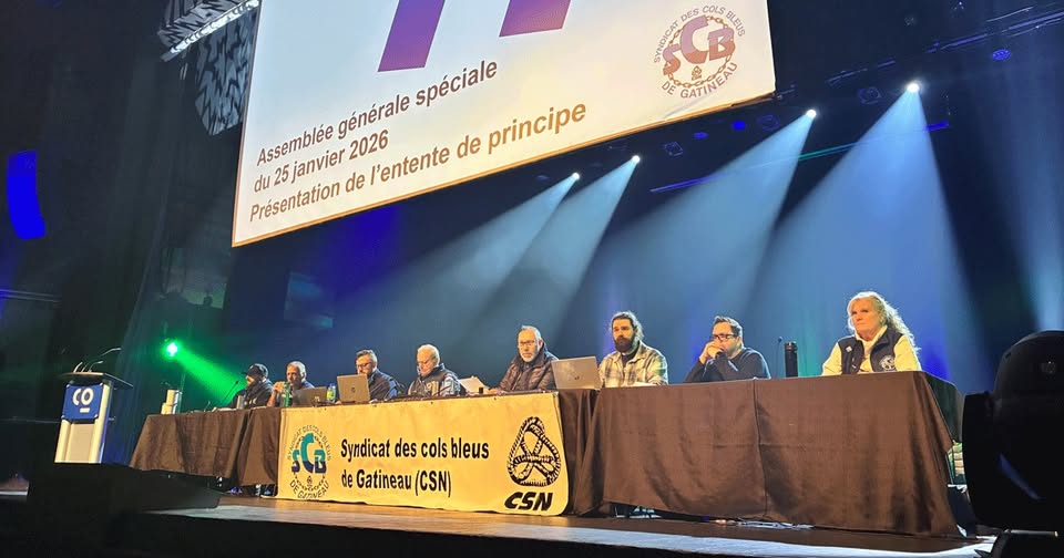 Nouvelle convention collective pour les cols bleus de Gatineau