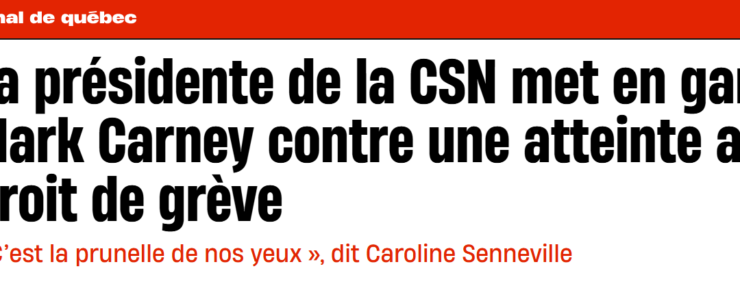 Atteinte au droit de grève !
